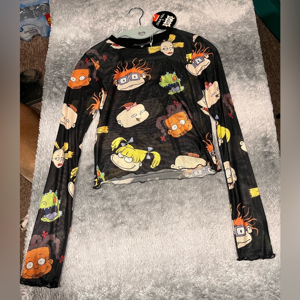 Rugrats Mesh Crop Top